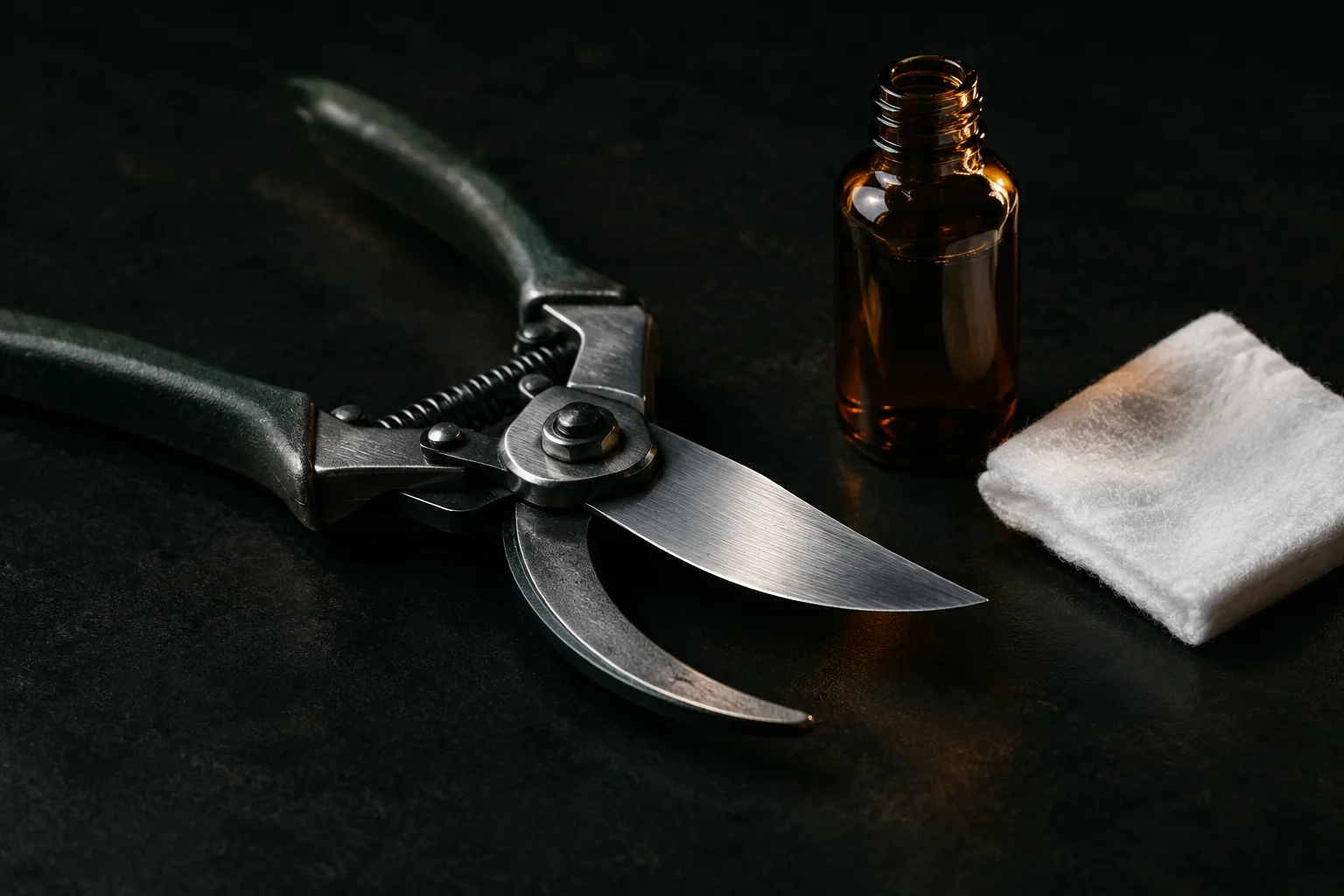 Désinfecter un sécateur sans attaquer l’acier